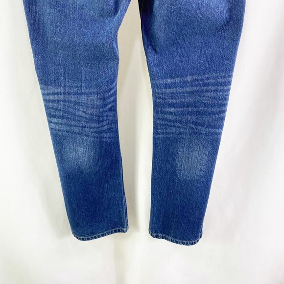 EXPRESS Men's Loose Fit Straight Leg Mid-Rise Cotton Jeans - Picture 4 of 11